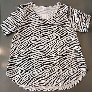 Lularoe Morgan Top with Hearts